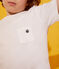 T-shirt voor jongens wit MARSHMALLOW
