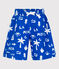 Zwemshort met print voor jongens blauw PORCELANA/ MARSHMALLOW