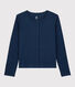 Cardigan en coton/lin uni Femme