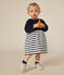 Babyjurkje met lange mouw van tubic blauw SMOKING/wit MARSHMALLOW