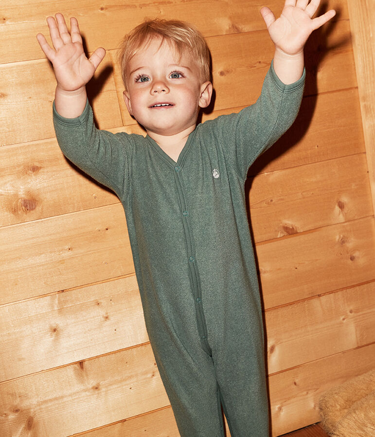 Dors-bien b&eacute;b&eacute; en bouclette &eacute;ponge vert VALLEE