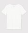 L'ICONIQUE, T-shirt voor dames in linnen wit ECUME