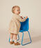 Jurk met lange mouwen in doorgestikte tubic met print voor baby's wit AVALANCHE/ MULTICO