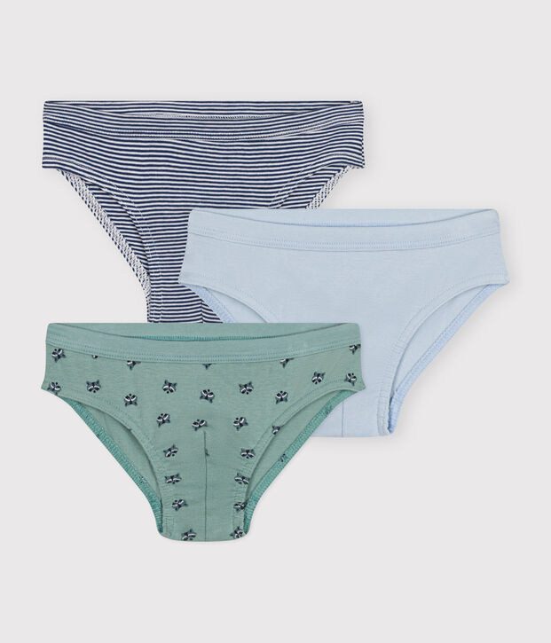 Setje met 3 katoenen slips voor kinderen multicouleur