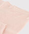 Katoenen opengewerkte legging voor baby's roze SALINE