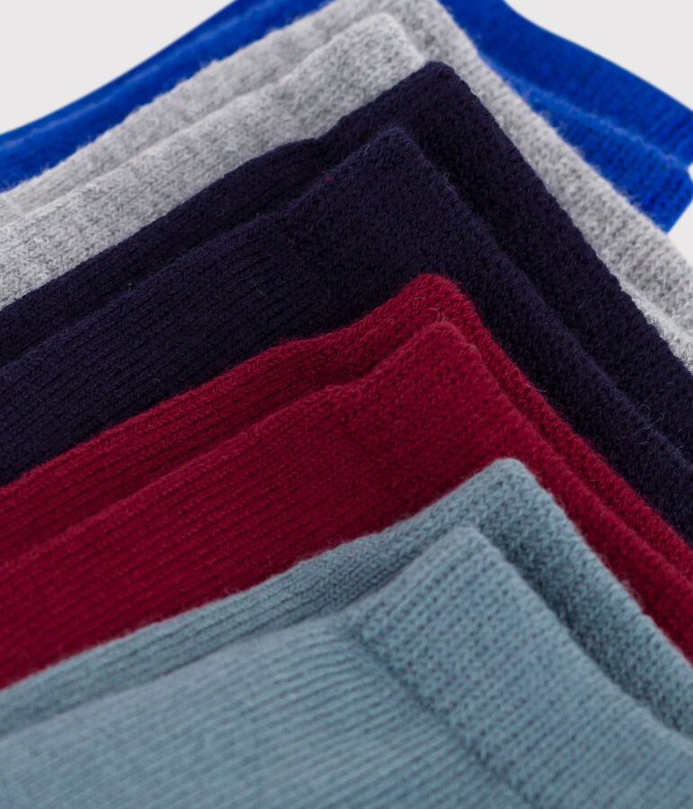 5 paar babysokken van effen katoen multicouleur