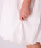 Robe enfant en coton manches courtes unie blanc ECUME