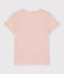 DE STRAIGHT-FIT, T-shirt voor dames met ronde hals in biokatoen roze SALINE