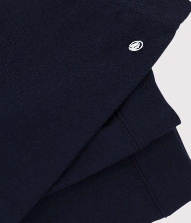 Legging b&eacute;b&eacute; en coton bleu marine