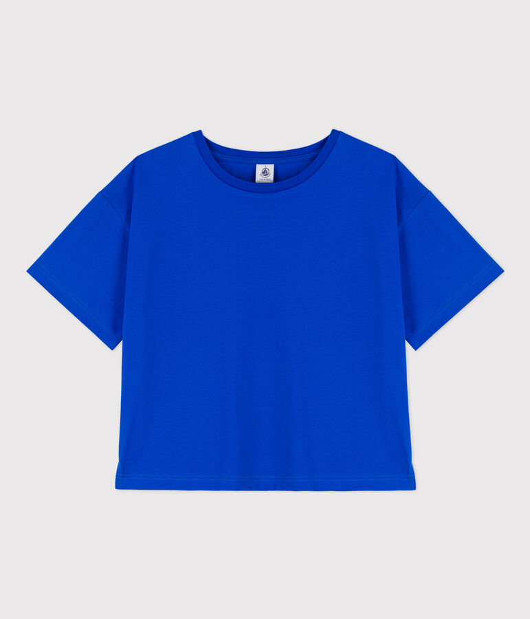 Tee-shirt LE BOXY en coton Femme bleu