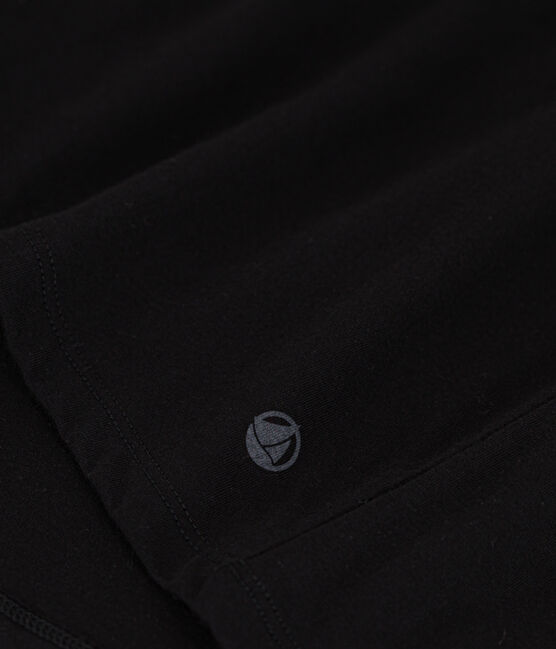 LE DROIT, katoenen T-shirt voor dames met ronde hals zwart BLACK