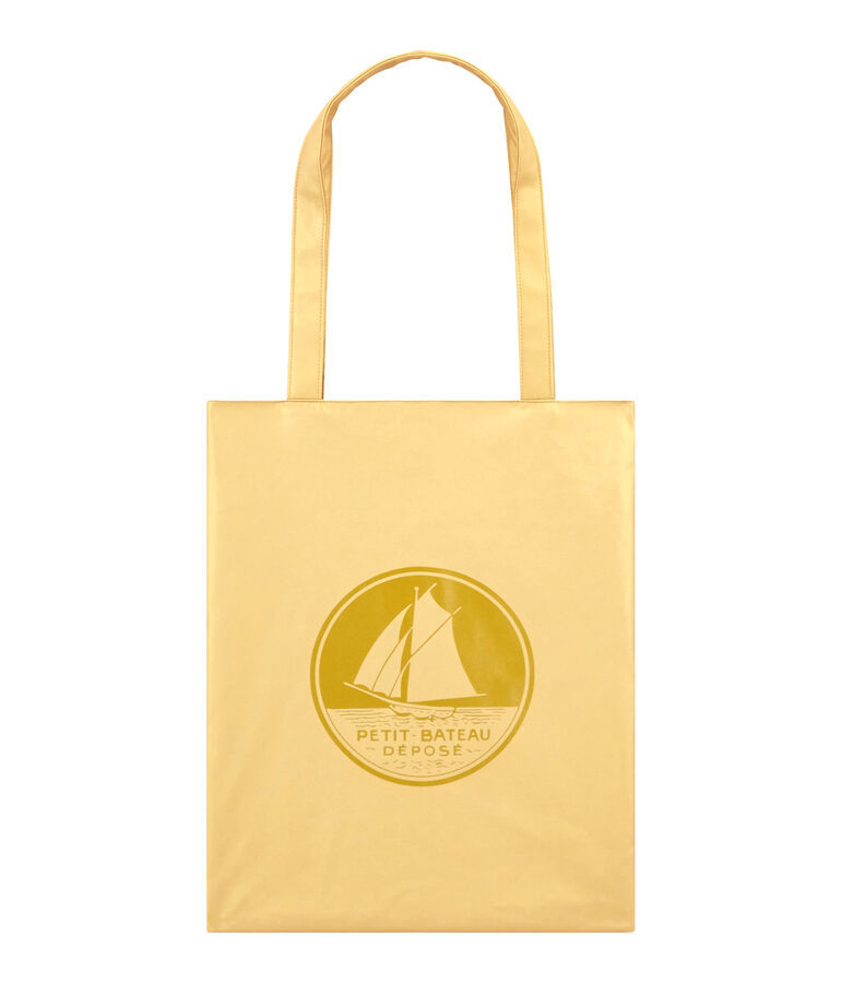 Sac shopping uni jaune