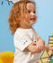 Katoenen T-shirt met Monsieur Madame-motief voor baby's wit MARSHMALLOW