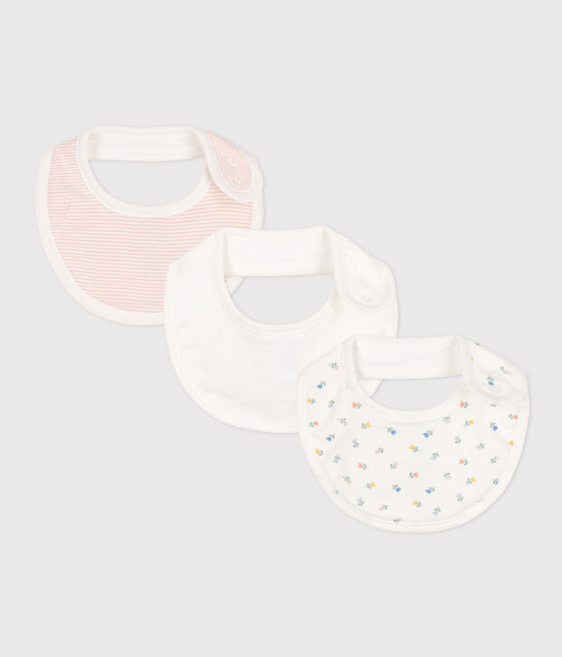 Set met 3 katoenen slabbetjes met print multicouleur