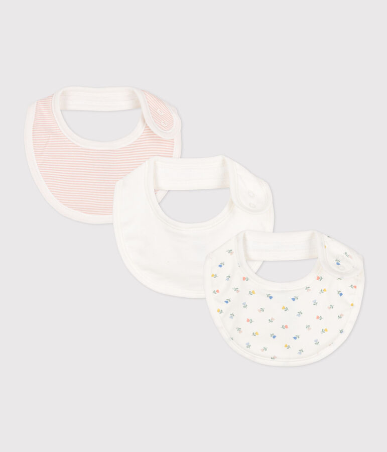 Set met 3 katoenen slabbetjes met print multicouleur