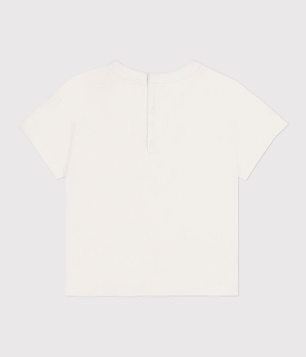 Tee-shirt b&eacute;b&eacute; en coton &agrave; manches courtes uni bleu/bleu