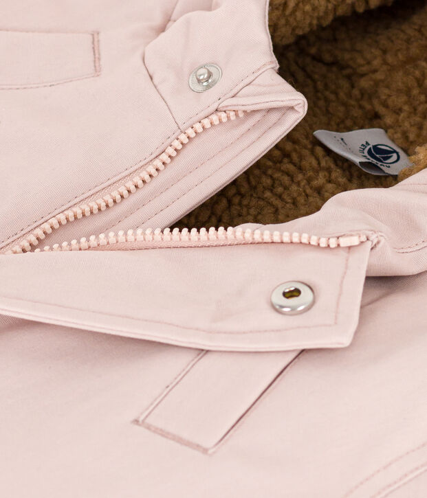 Parka doubl&eacute;e sherpa b&eacute;b&eacute; rose