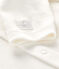 Vest van ribstof 2x2 voor baby wit MARSHMALLOW