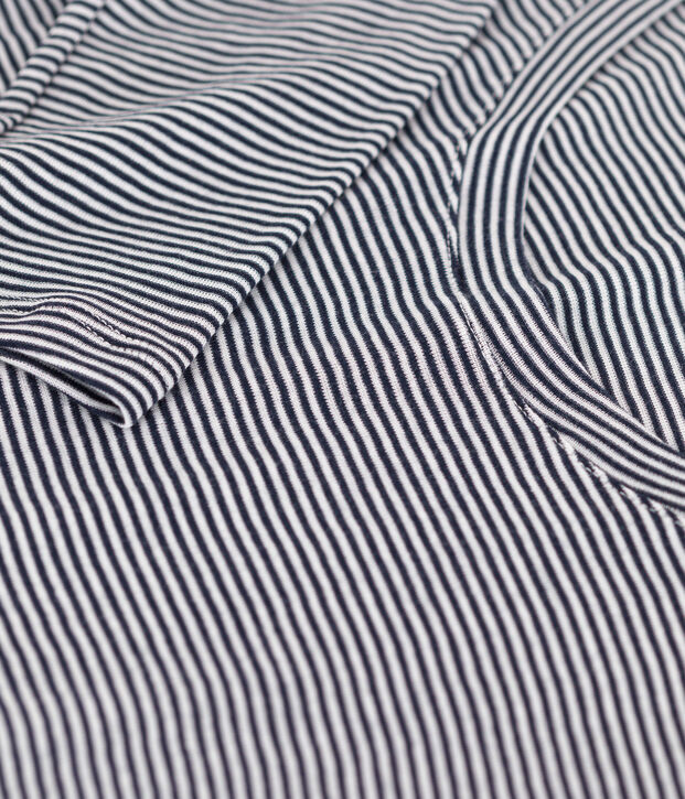 Aansluitend, gestreept T-shirt van luchtig katoen voor dames blauw/wit