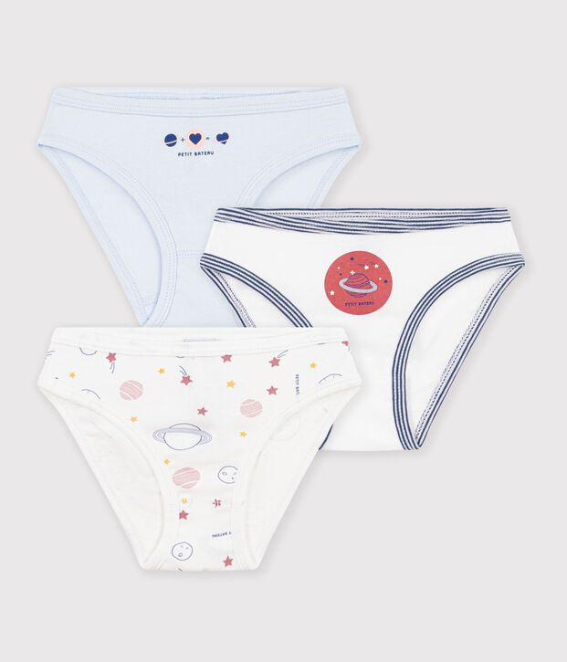 Lot de 3 culottes en coton multicouleur