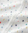 Dors-bien bébé imprimé lettres multicolores en coton biologique blanc MARSHMALLOW/blanc MULTICO