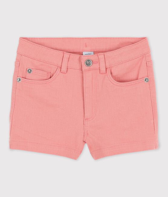 Short en denim enfant fille rose PAPAYE