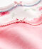 Set van 2 body's met korte mouwen voor babymeisjes wit LOT