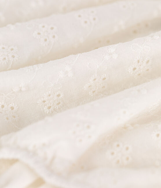 Bloomer van Engels borduurwerk voor baby's wit MARSHMALLOW