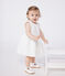 Robe blanche bébé en coton broderie anglaise sans manches blanc MARSHMALLOW