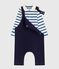Ensemble cadeau bébé en coton : salopette et body variante 1