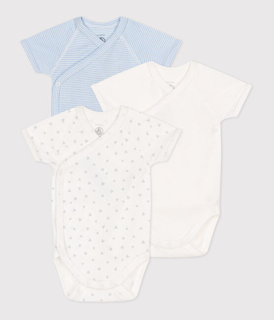 Set van 3 katoenen rompertjes met print en korte mouwen voor baby's variante 1
