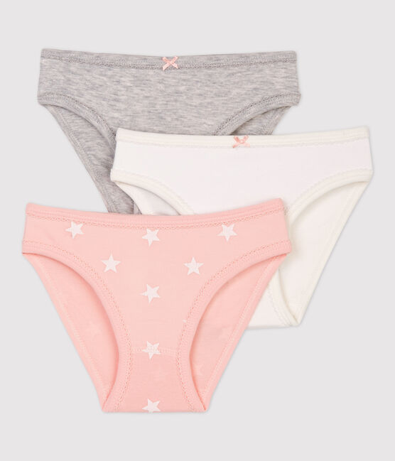 Lot de 3 culottes imprimé étoiles petite fille en coton variante 1