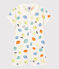 Combicourt citron bébé en coton biologique blanc MARSHMALLOW/blanc MULTICO