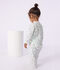Pyjama b&eacute;b&eacute; en coton imprim&eacute; fleuri blanc/multicouleur