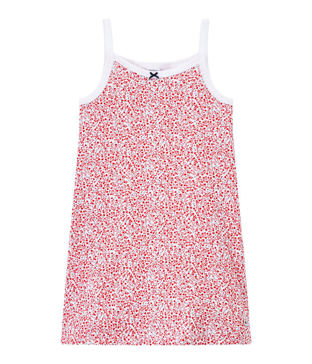 Nuisette fille imprim&eacute;e blanc/multicouleur