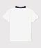 T-shirt manches courtes en coton enfant garçon blanc MARSHMALLOW