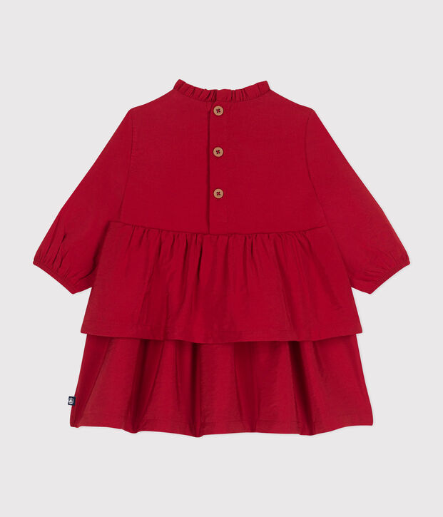 Babyjurkje met lange mouwen rood