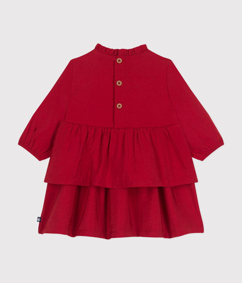 Robe manches longues b&eacute;b&eacute; rouge
