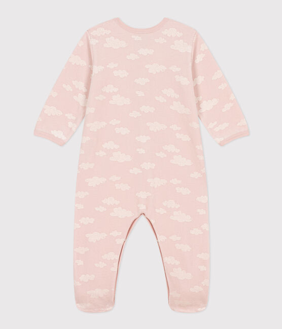 Pyjama bébé nuages en velours SALINE/ MARSHMALLOW