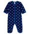 Surpyjama bébé garçon en polaire bleu MEDIEVAL/blanc MARSHMALLOW