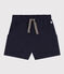 Short en jersey flammé enfant fille bleu SMOKING