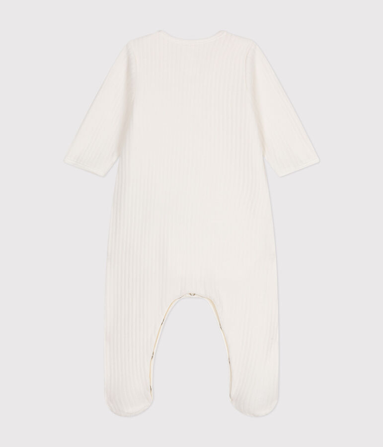 BODYJAMA UNISEX EN VELOURS blanc