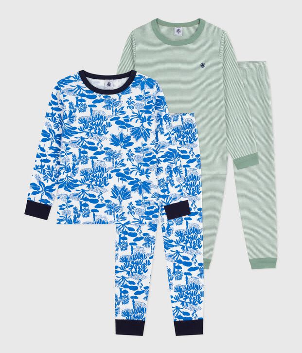 Setje met katoenen kinderpyjama's met print multicouleur