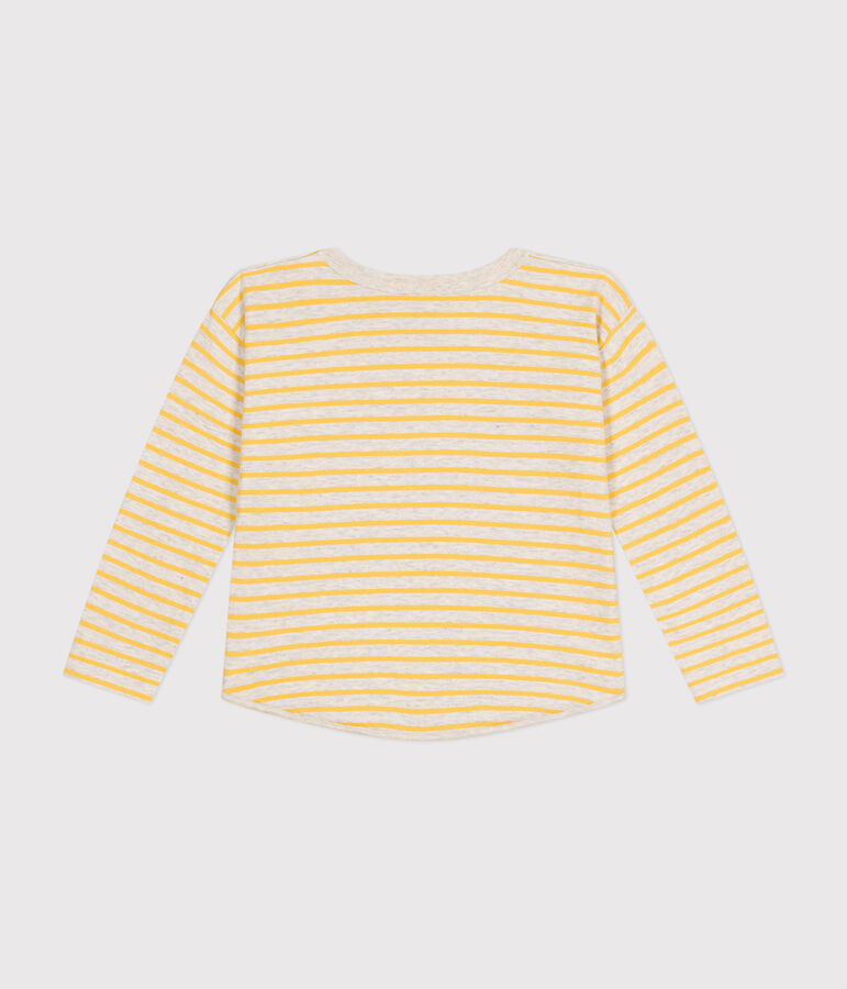 T-shirt met lange mouw van tubic voor jongens beige/geel