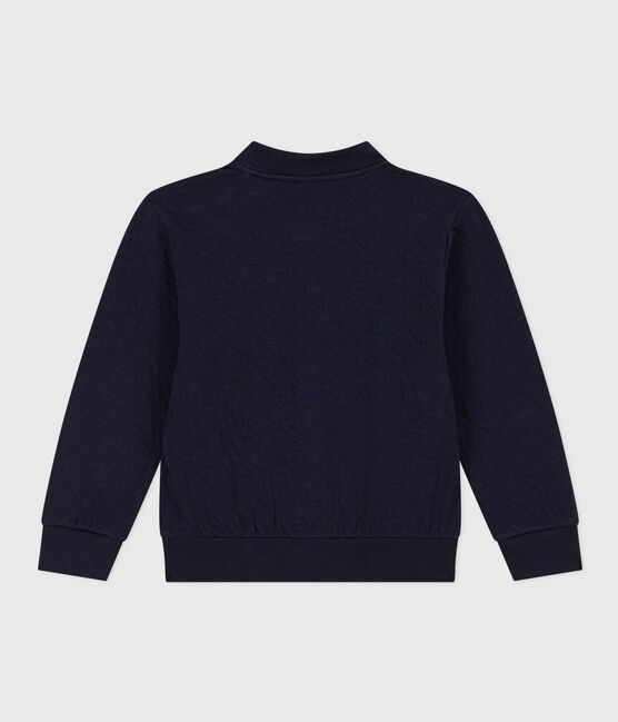 Jongenscardigan in tubic blauw SMOKING