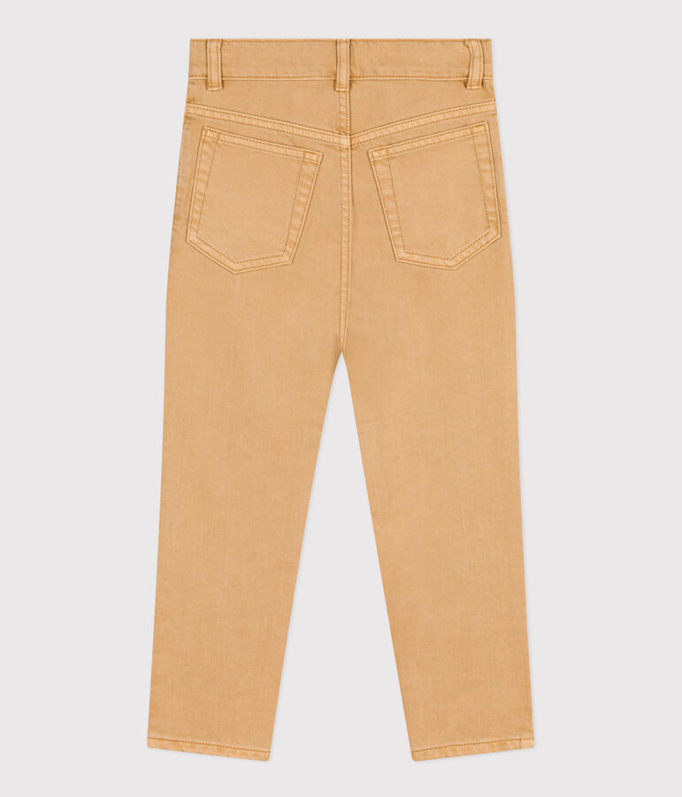 Jongensbroek van denim beige
