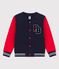 Cardigan teddy en molleton enfant fille garçon rouge PEPS/bleu SMOKING