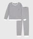 Pyjama femme en coton éponge à rayures