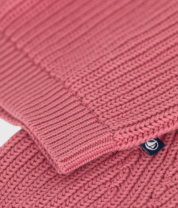 Cardigan en coton enfant fille rose