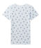 T-shirt fille imprimé en jersey stretch blauw FRAICHEUR/wit MULTICO